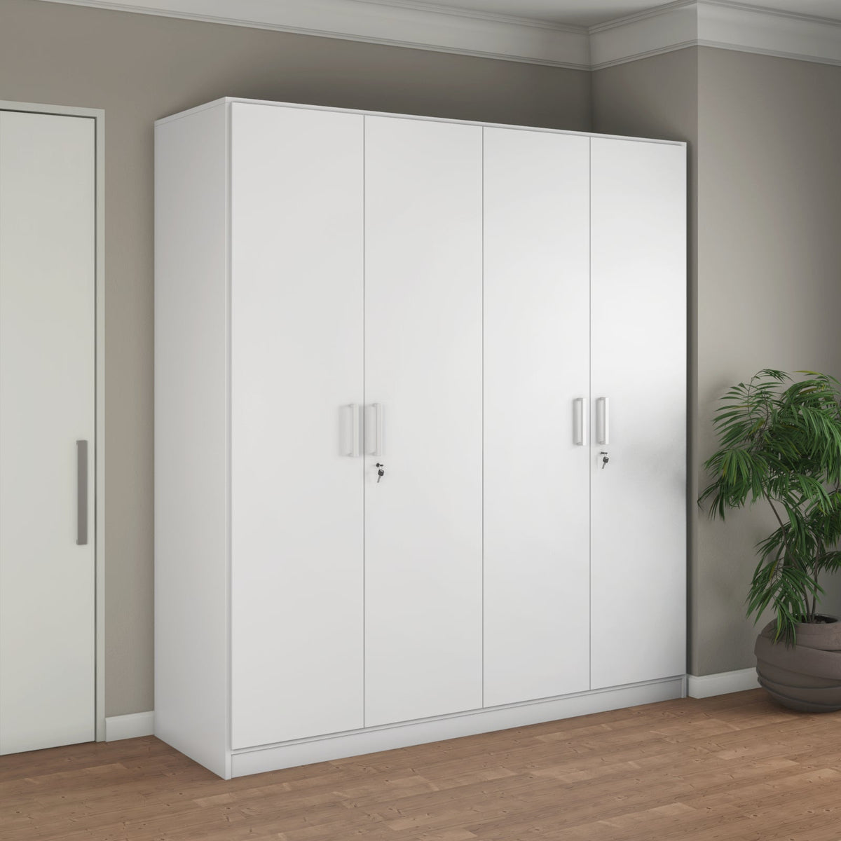 Max 4 Door Wardrobe – Frosty White