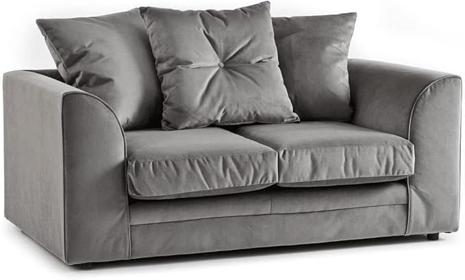 The Dylan Range of plush velvet sofas is renowned for its luxurious feel and stylish design (Grey, Left Hand Corner Sofa)