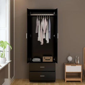 Shadow Luxe 2 Door Wardrobe with Side Mirror