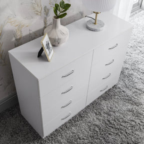 White 8 Drawer Chest of Drawers – Elegant Storage Solution