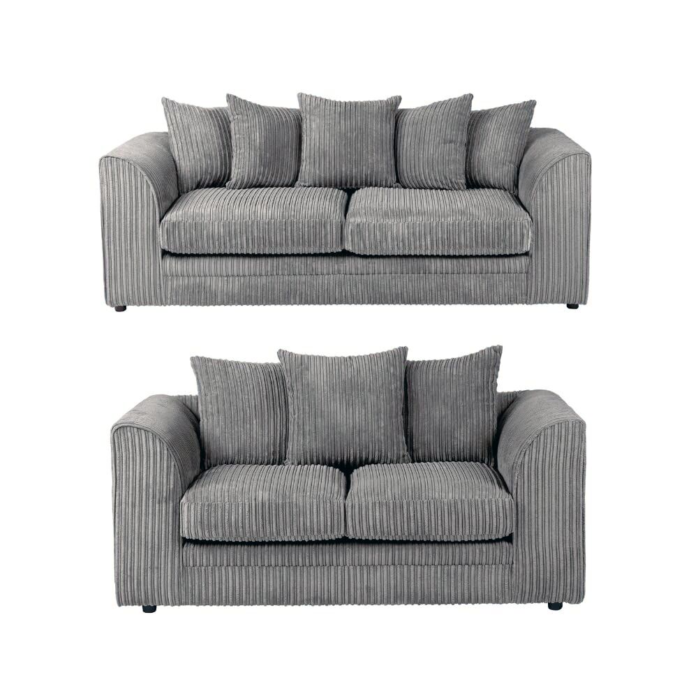 Dylan Luxe Stone Grey Velvet Corner Sofa