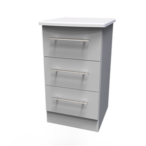 Pair Of Sherwood 3 Bedside Drawer Lockers -  Matt