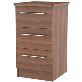 Pair Of Sherwood 3 Bedside Drawer Lockers -  Matt