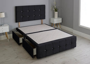 Cuboid Cube Divan Bed with Matching Headboard & Footboard