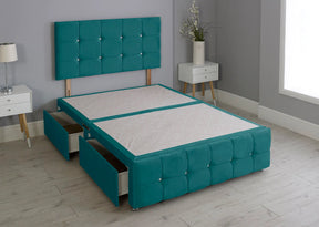 Cuboid Cube Divan Bed with Matching Headboard & Footboard