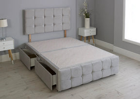 Cuboid Cube Divan Bed with Matching Headboard & Footboard