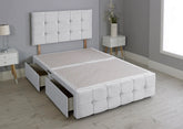 Cuboid Cube Divan Bed with Matching Headboard & Footboard