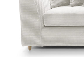 The Dylan Range of plush velvet sofas is renowned for its luxurious feel and stylish design (White, Left Hand Corner Sofa)